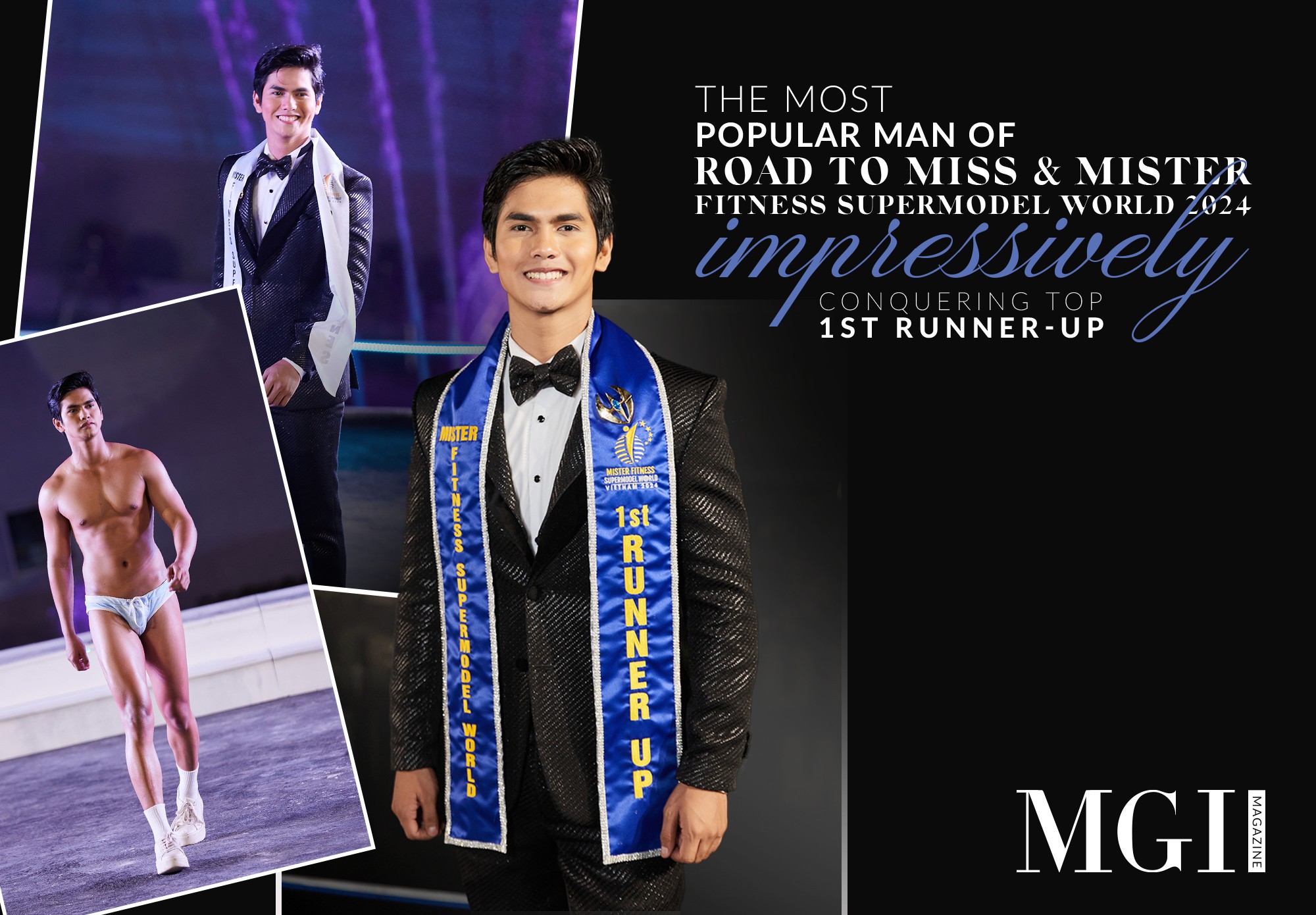 The most popular man of “Road to Miss & Mister Fitness Supermodel World 2024” impressively conquering top 2